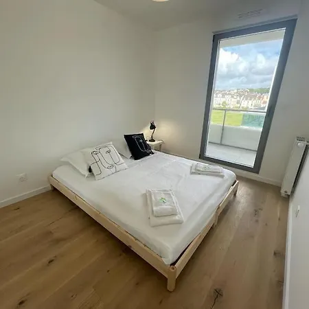 Presqu'Ile, Appartement Neuf Avec Balcon, Salle De Gym Et Parking Caen Exterior foto